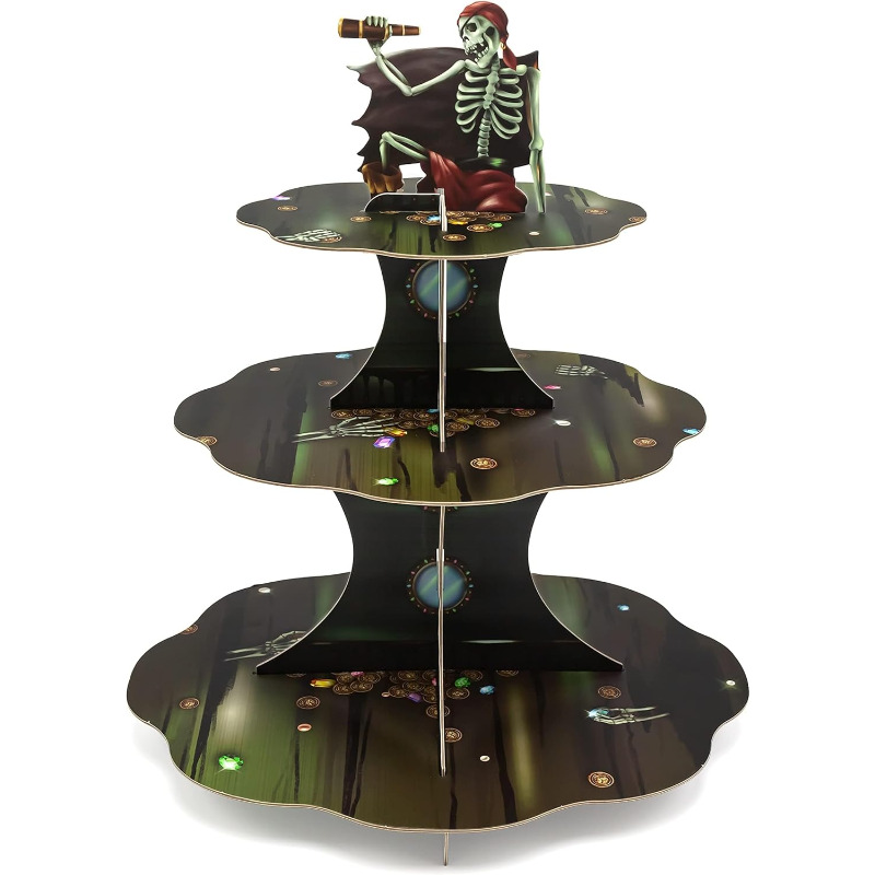 Cupcake Stand Tier - Skull Pirate Cupcake Stand Tier Stand