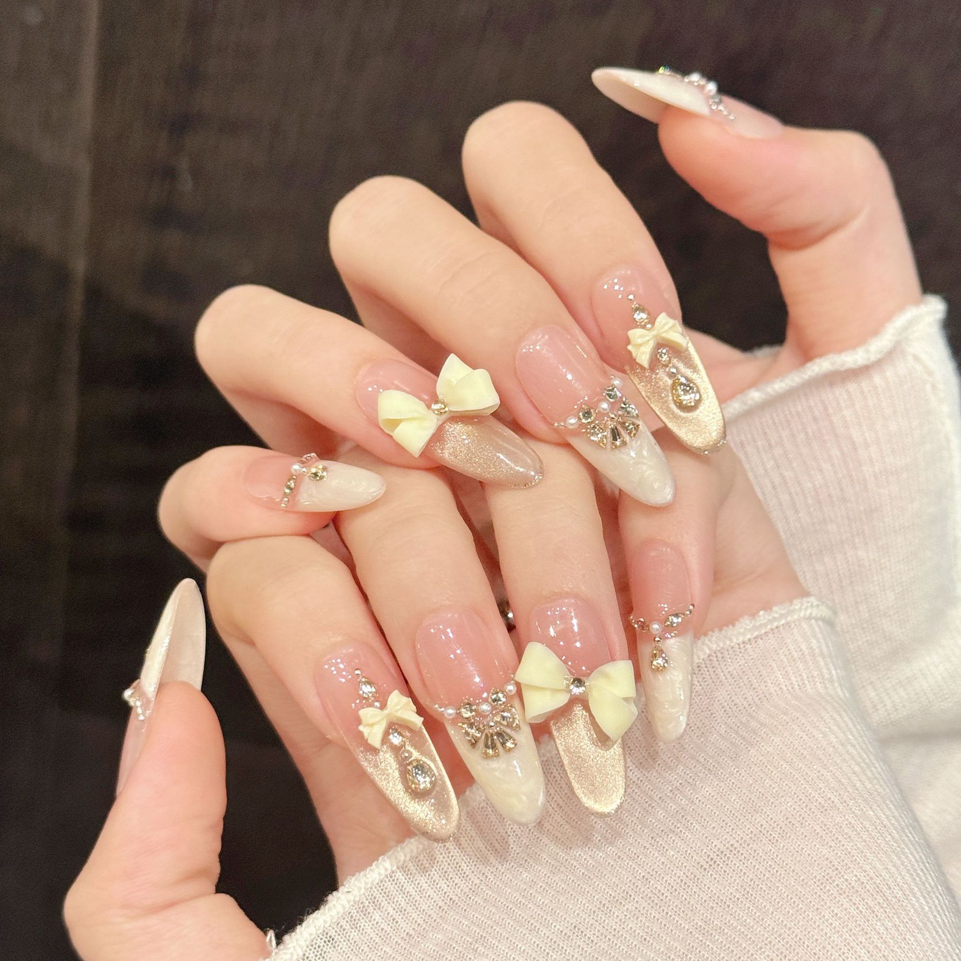 Neon Sign Party - 10pcs Handmade Press On Nails Light
