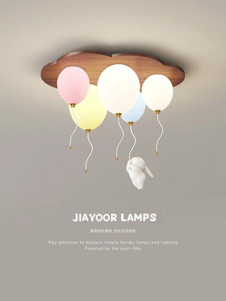 Led Balloon Light - Modern Balloon LED Ceiling Lights Wooden