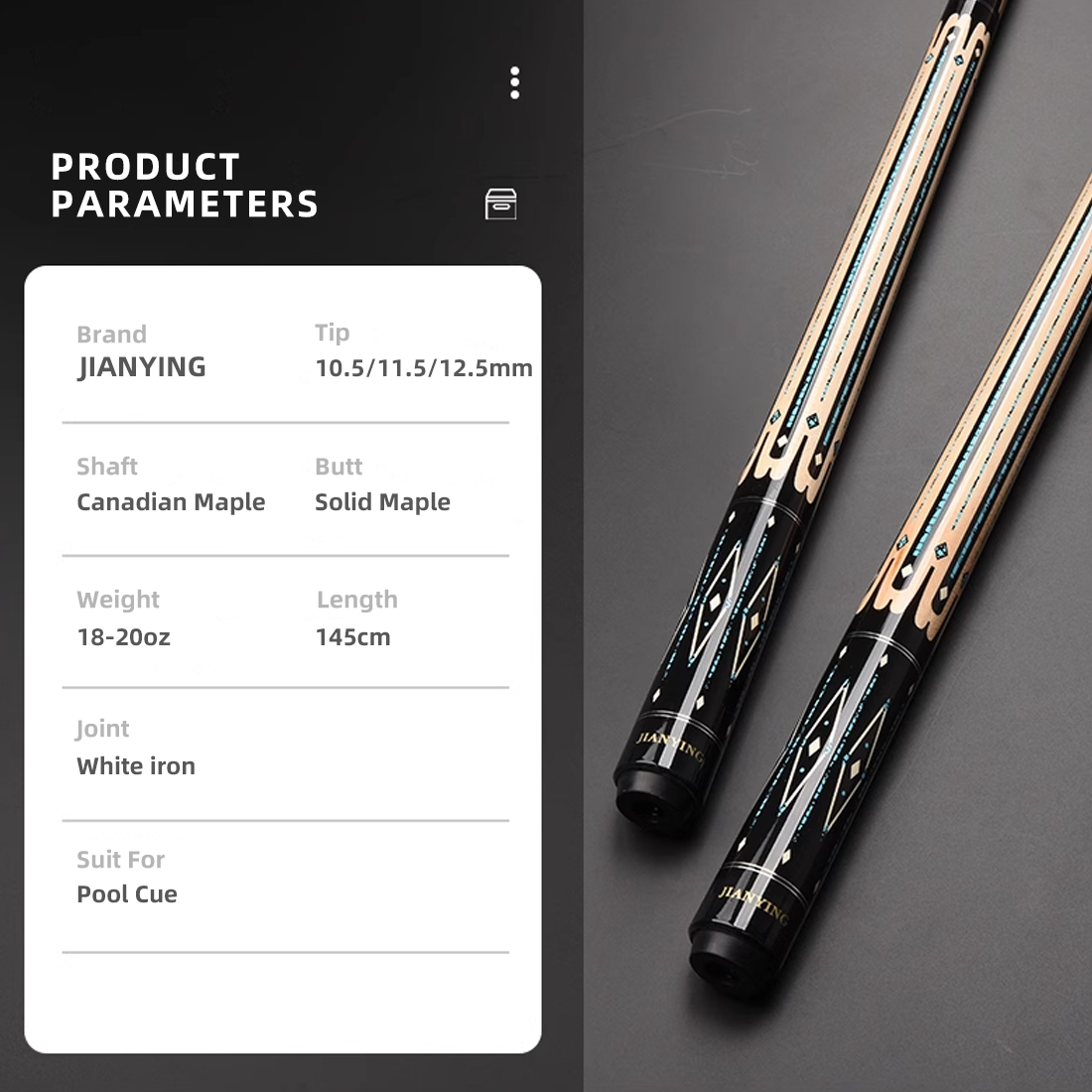 Jianying Pool Cue Stick, Billi - Centerpiece Stick review and price