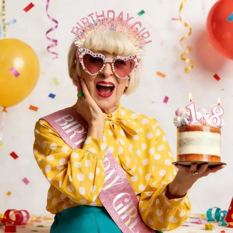 3pcs/set Birthday Girl Sash Gl - Birthday Sash Glitter review and price