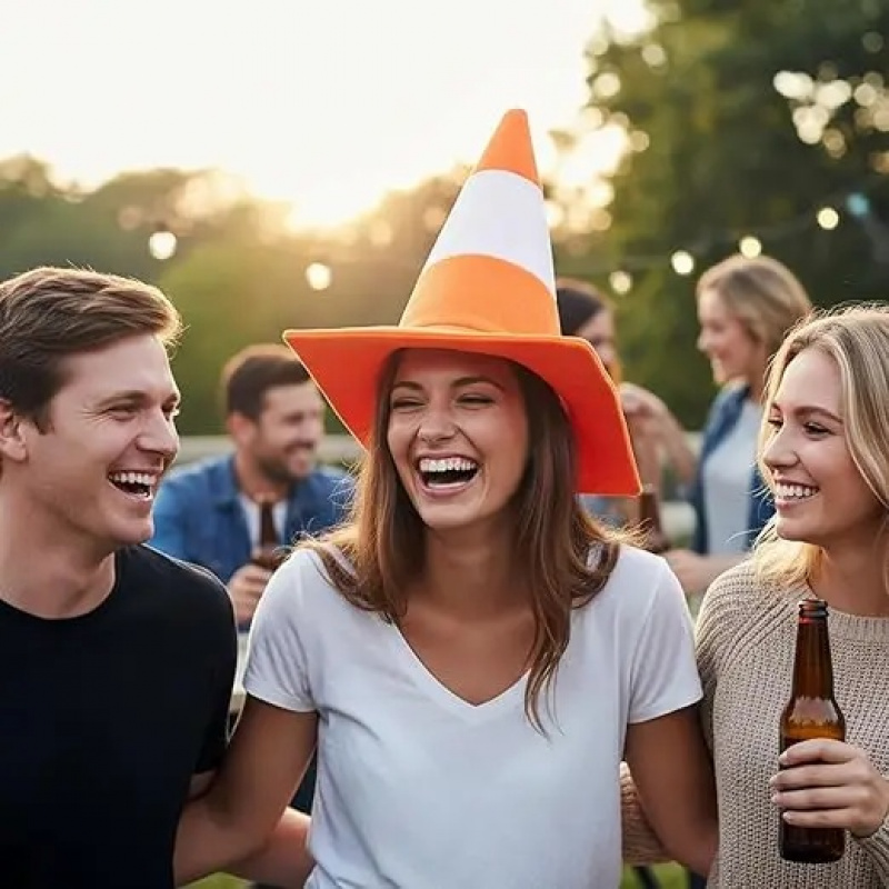 Foldable Traffic Cone Theme Ha - Party Hat Cone review and price