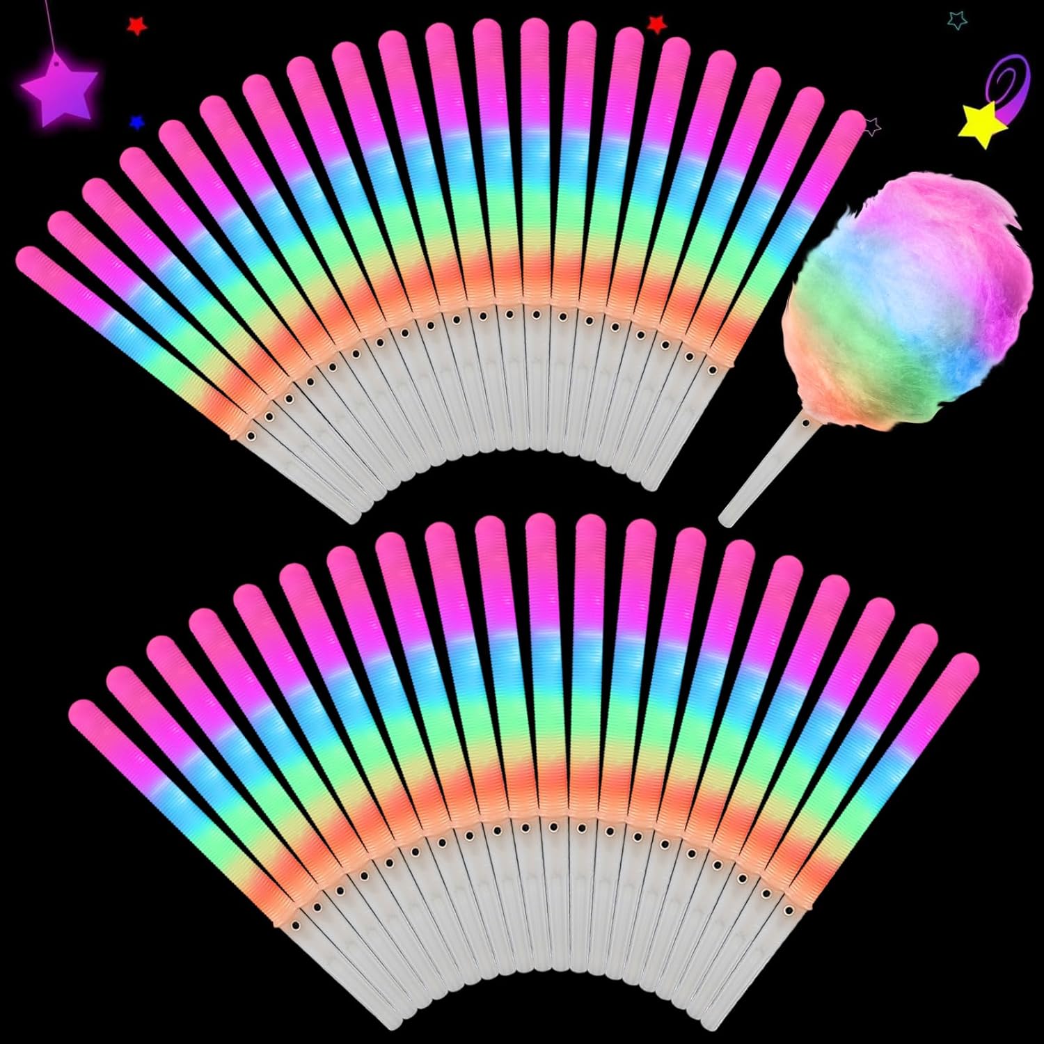 20pcs Colorful Flashing LED Co - Cotton Candy Cone review and price