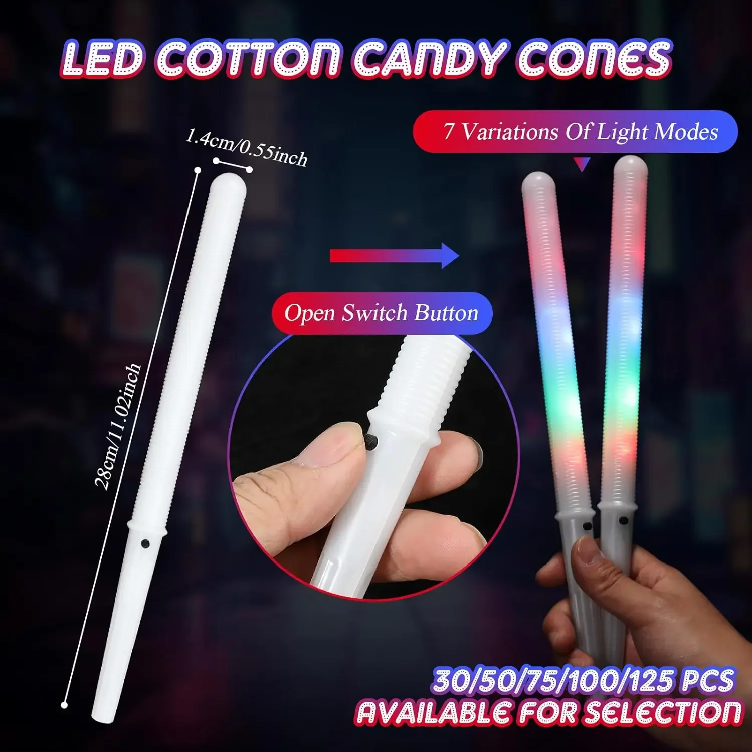 10/30pcs LED Cotton Candy Cone - Cotton Candy Cone review and price