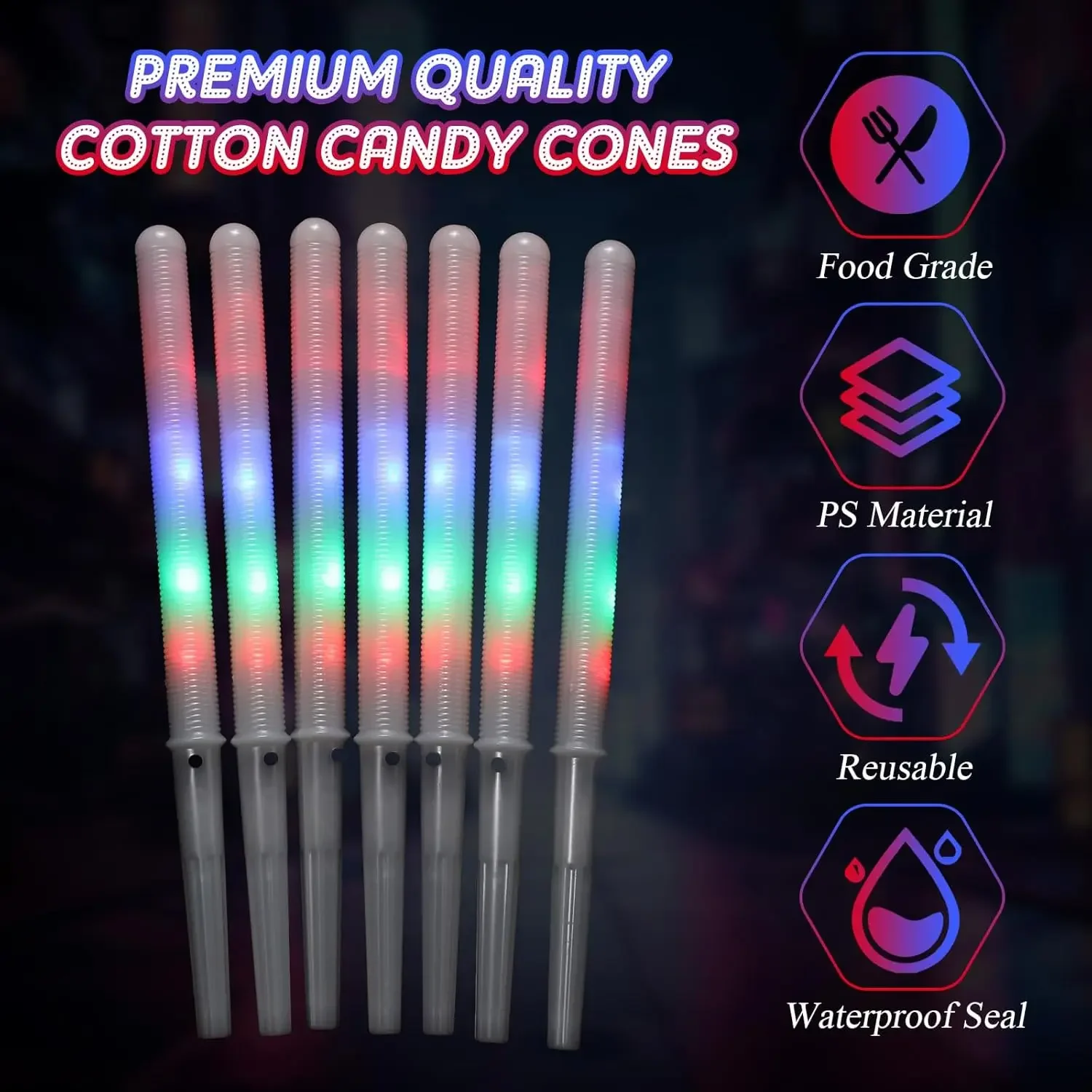 10/30pcs LED Cotton Candy Cone - Cotton Candy Cone review and price