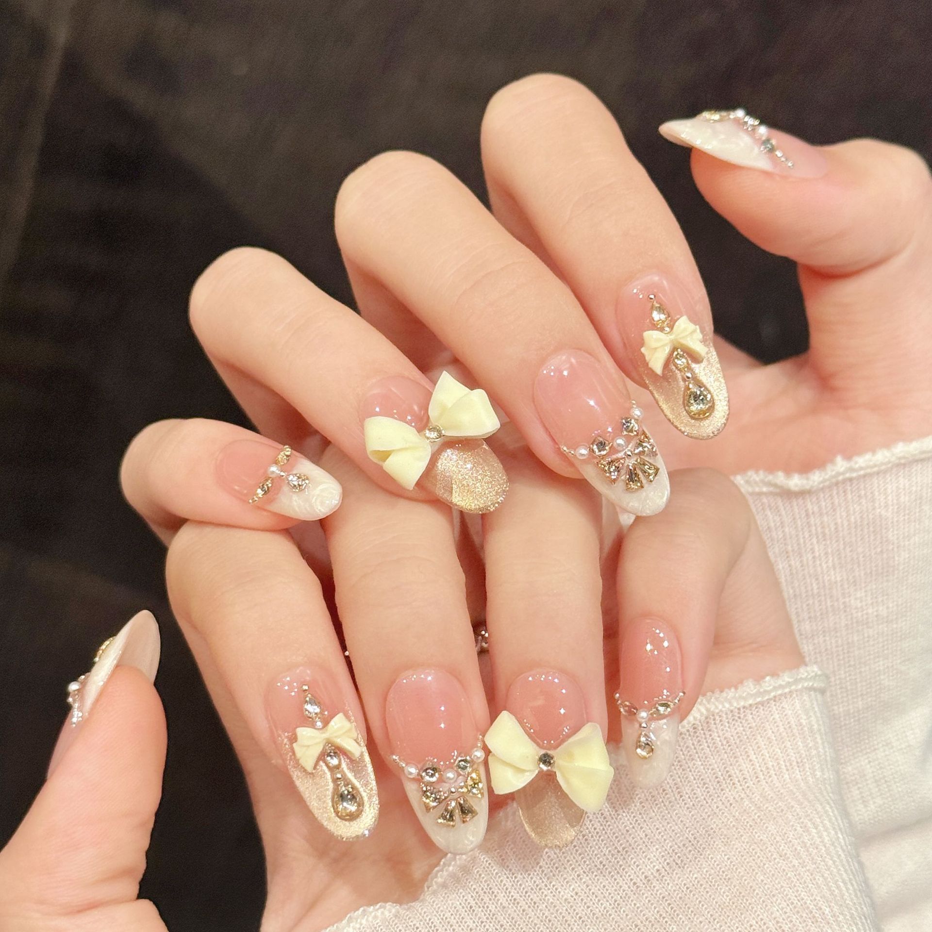 10pcs Handmade Press On Nails  - Neon Sign Party review and price