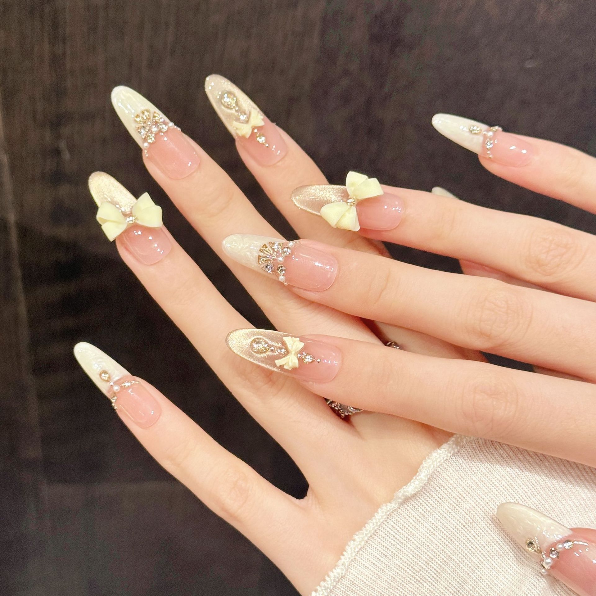 10pcs Handmade Press On Nails  - Neon Sign Party review and price