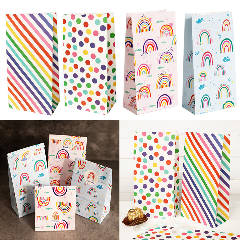 Small Paper Bags Rainbow Print - Event Party Box review and price
