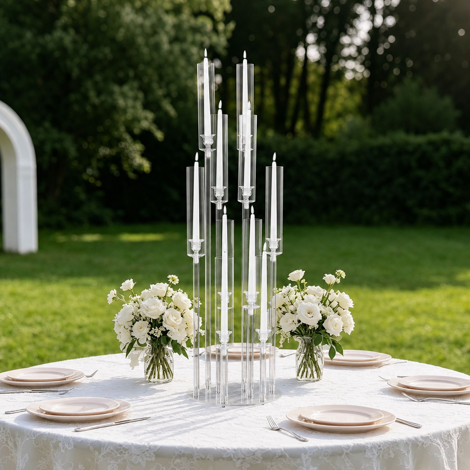 10 Arm Acrylic Candelabra Cent - Centerpiece Stick review and price