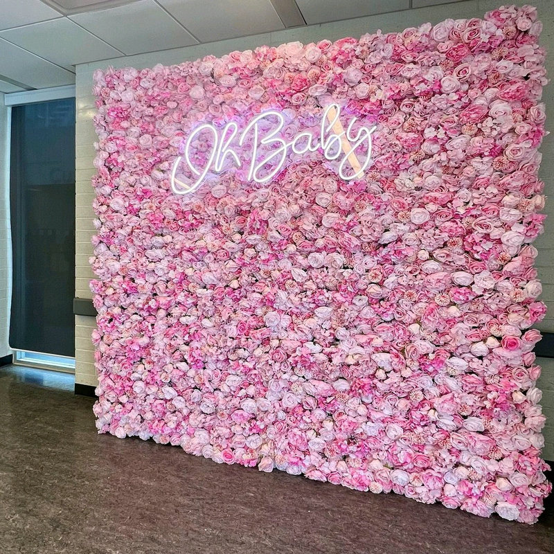 Purple Pink Aritificial Flower - Flower Wall Panel review and price