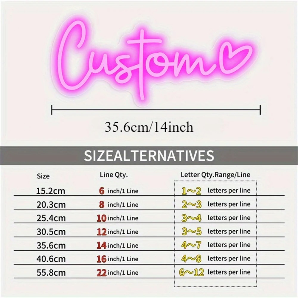 Custom LED Neon Sign Heart USB - Neon Sign Party review and price