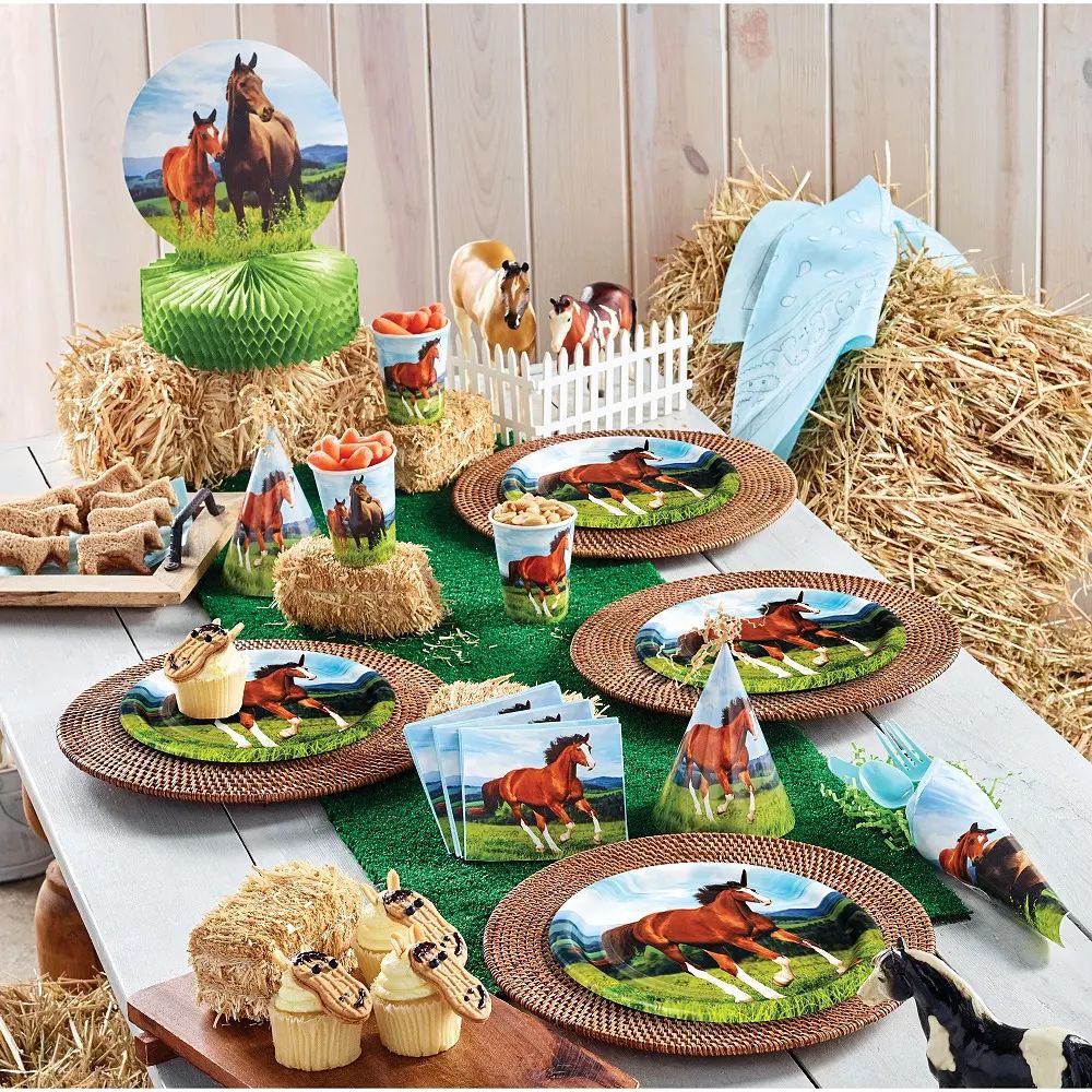 130x220 CM Wild Horse Tableclo - Table Cloth Disposable review and price