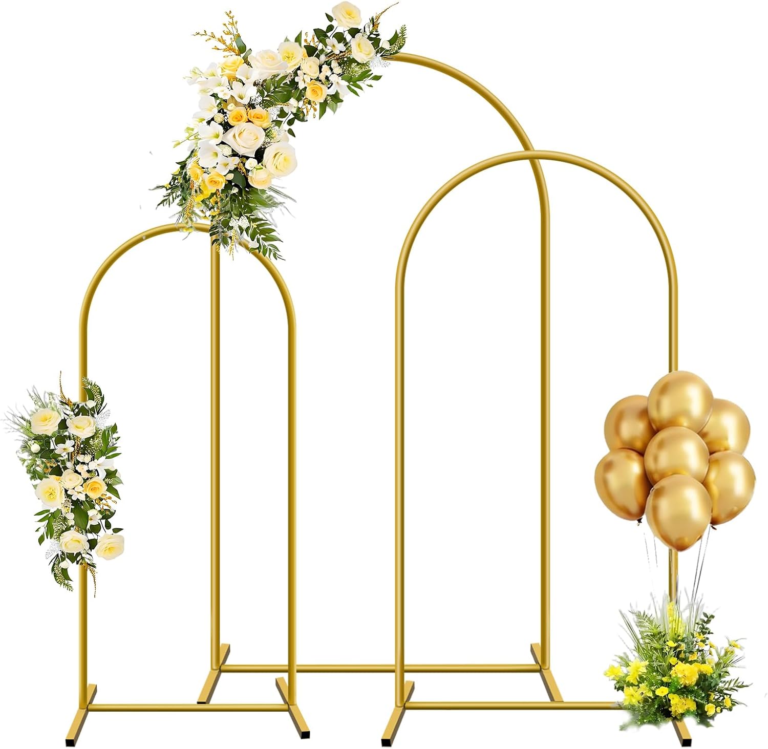 1pc Gold Metal Arch Backdrop S - Balloon Arch Kit review and price