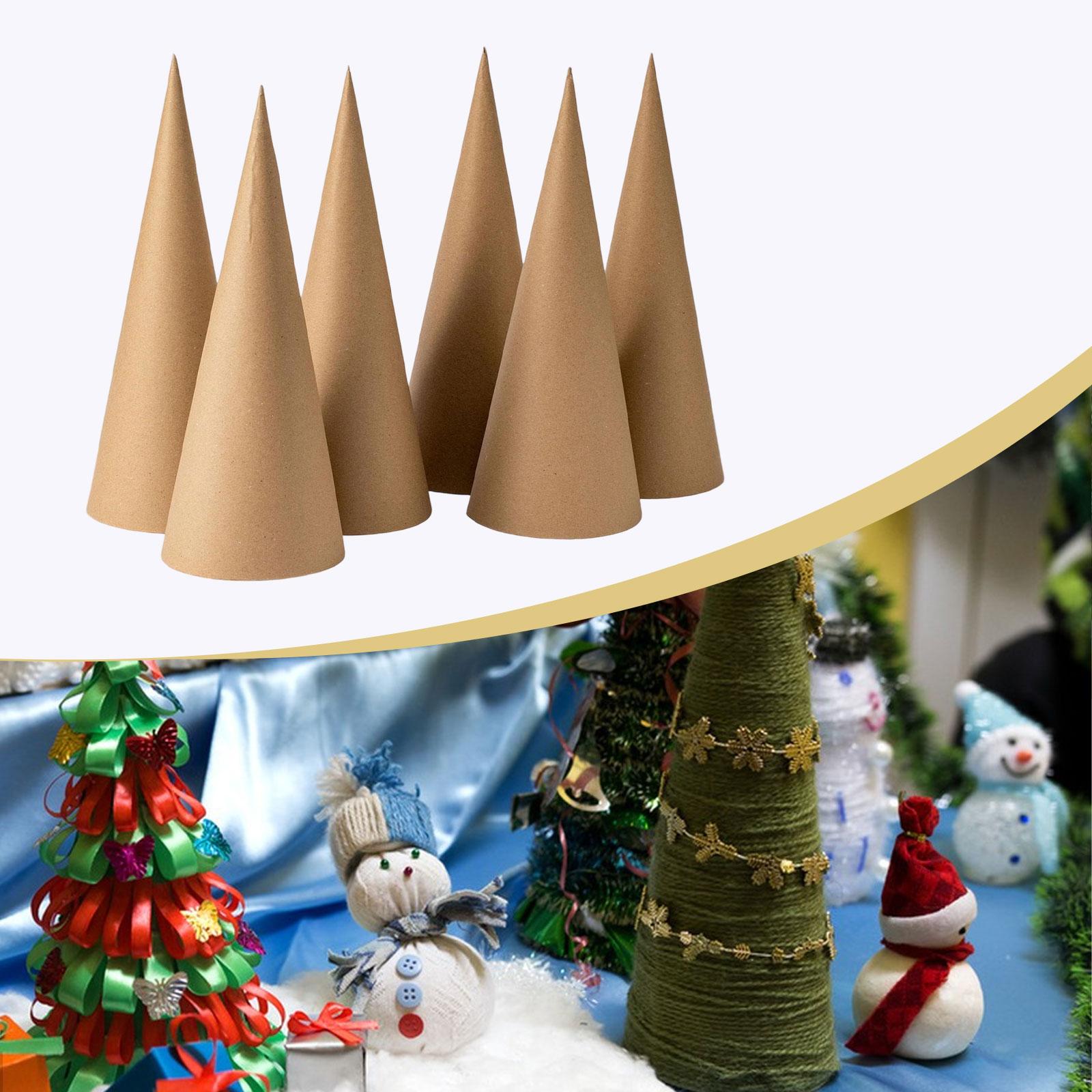 6Pcs Kraft Paper Mache Cones,C - Party Hat Cone review and price