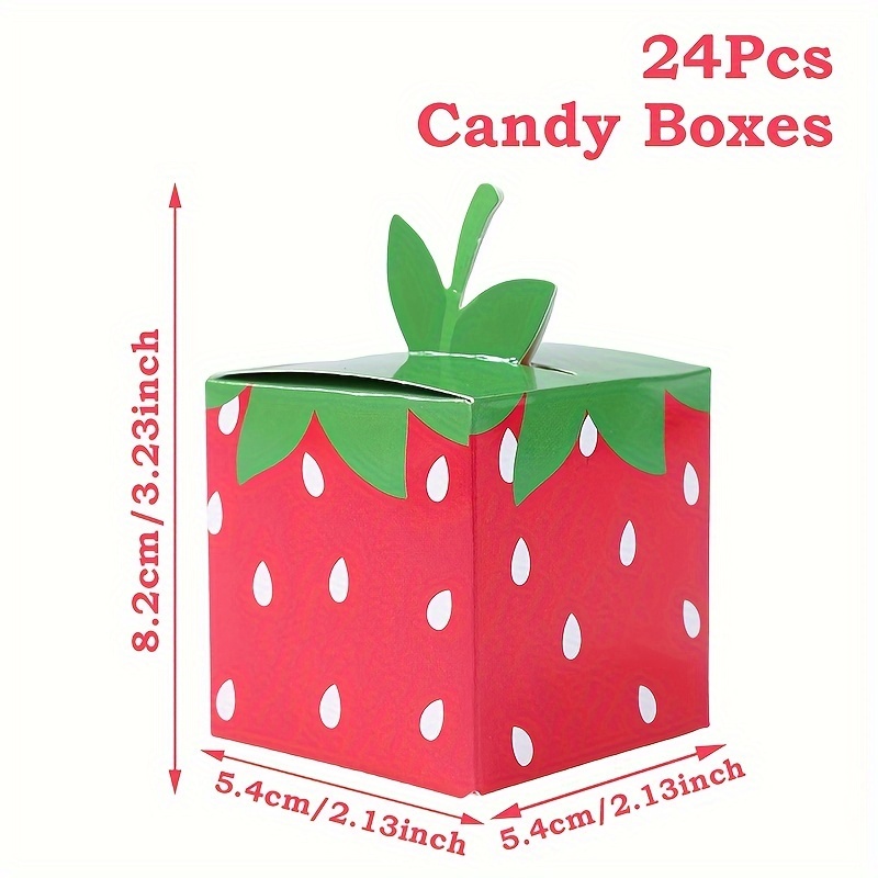 12/24PCS Sweet Fruit Strawberr - Event Party Box review and price
