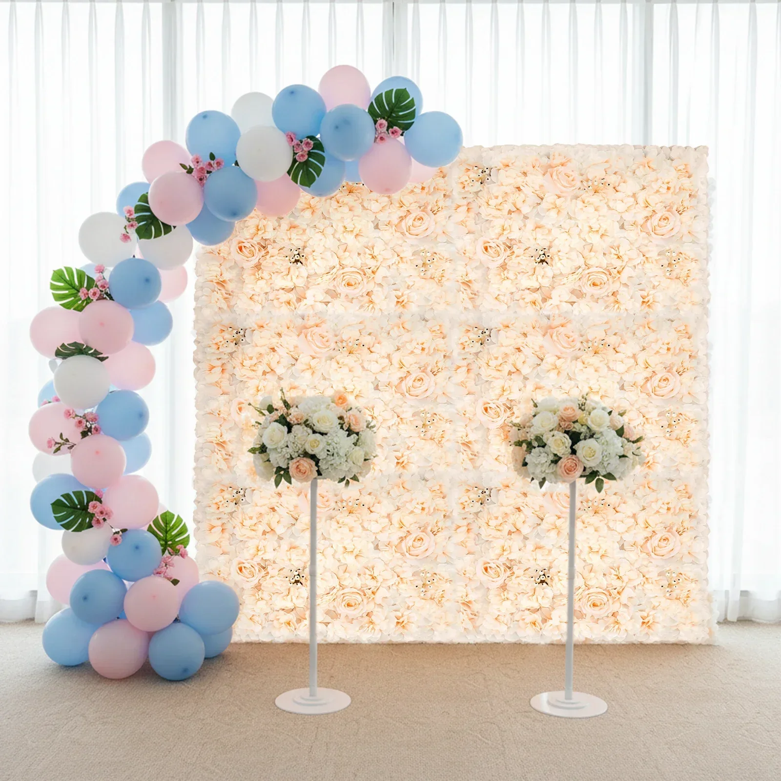 6 PCS 60*40cm Artificial Flowe - Flower Wall Panel review and price