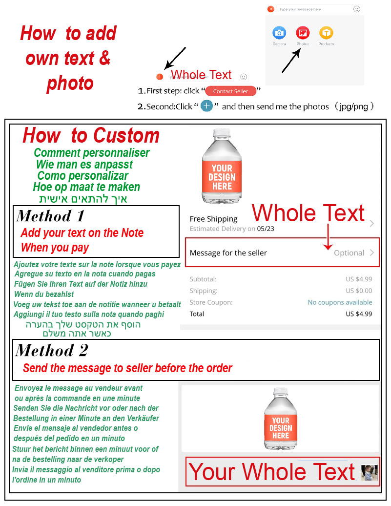 Custom Water Bottle Label, Per - Event Suppliers review and price