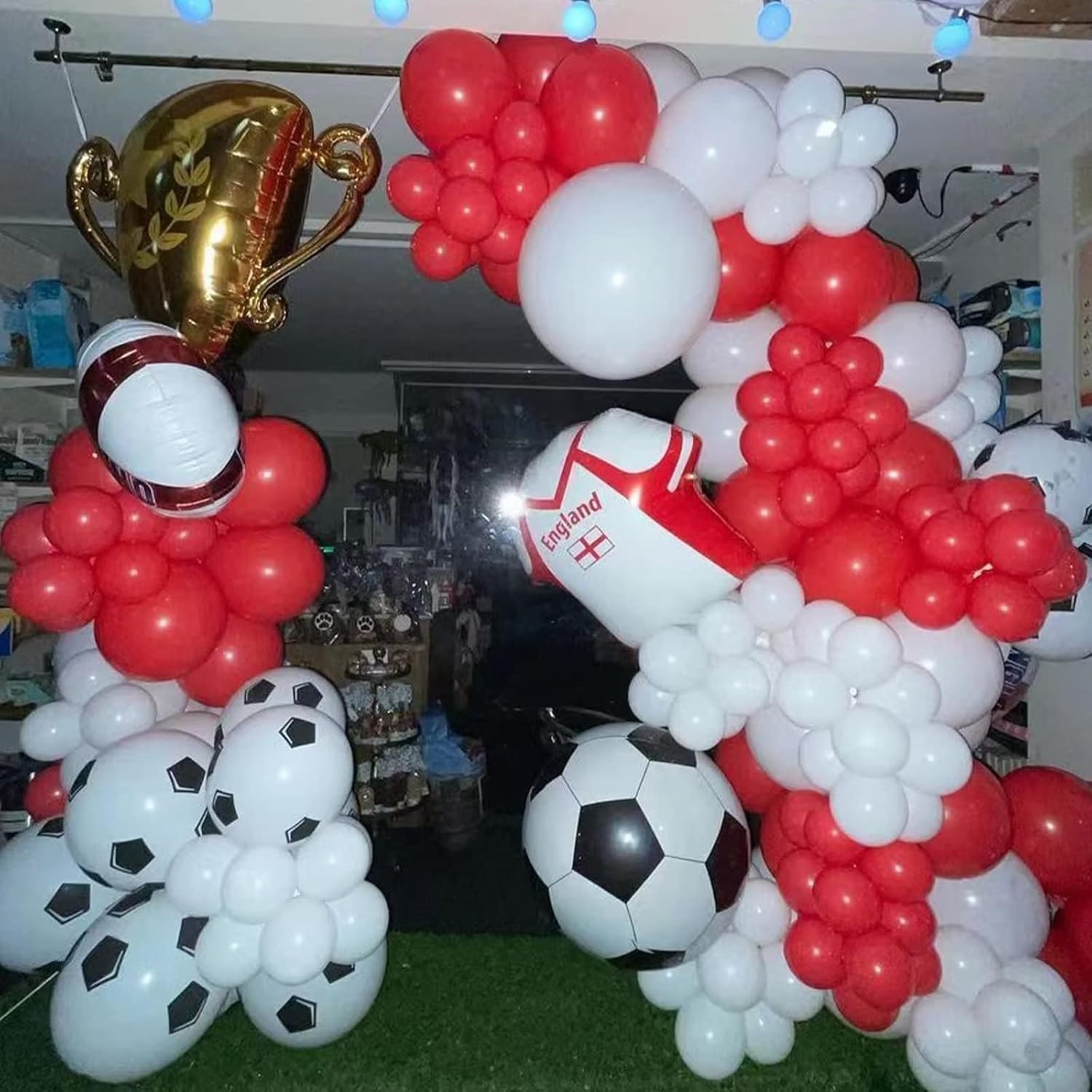 100Pcs Red and White Balloon G - Balloon Arch Kit review and price