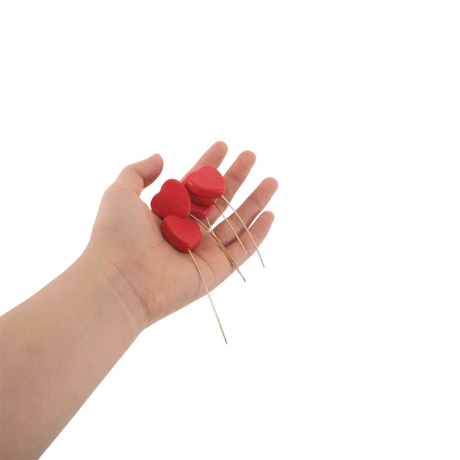 6Pcs Wood Heart Picks Decorati - Centerpiece Stick review and price