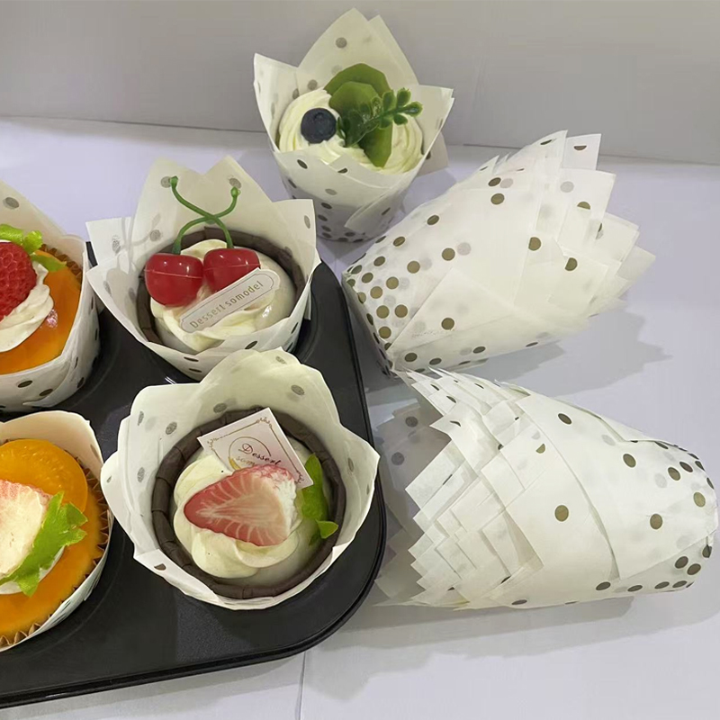 50Pcs/100Pcs Gold Dot Tulip Ca - Event Suppliers review and price