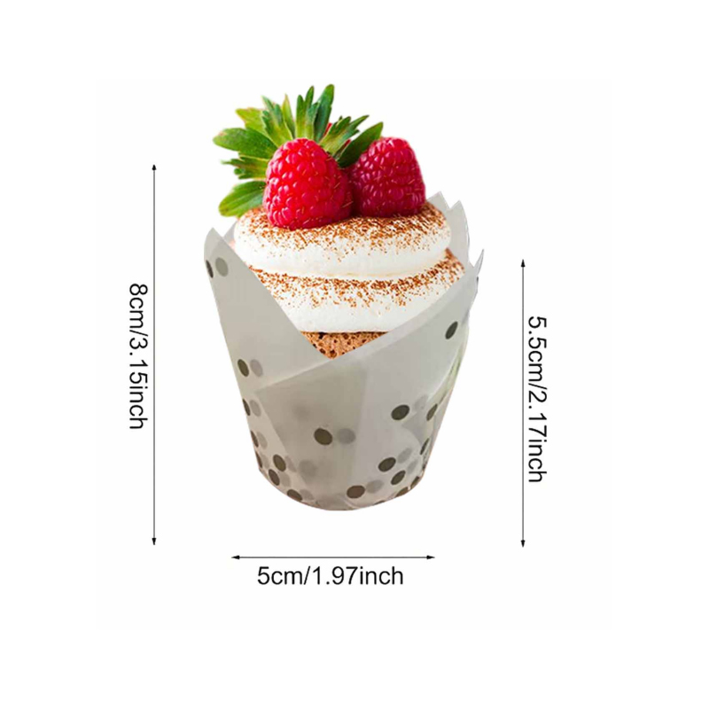 50Pcs/100Pcs Gold Dot Tulip Ca - Event Suppliers review and price
