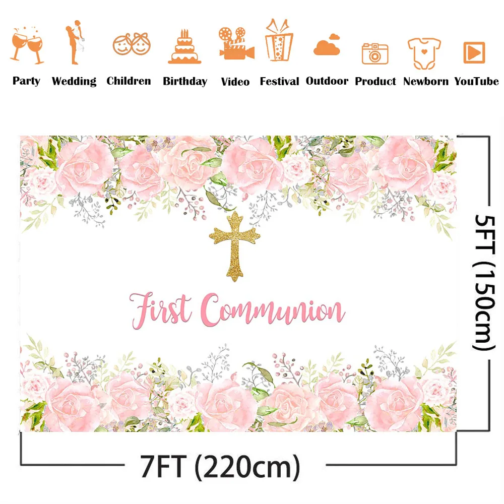 First Holy Communion Birthday  - Dessert Table Backdrop review and price