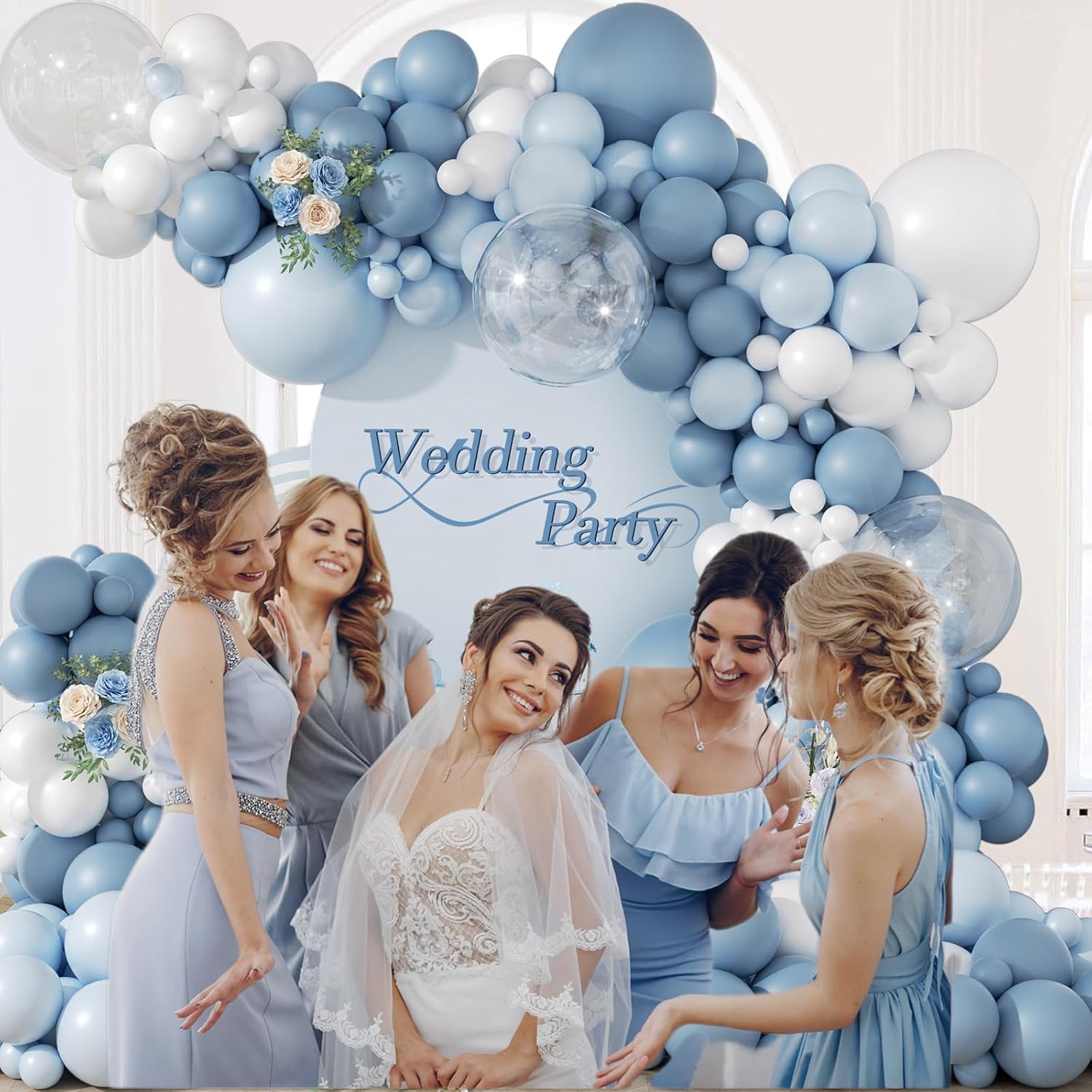 105Pcs Dusty Blue Balloon Arch - Balloon Arch Kit review and price