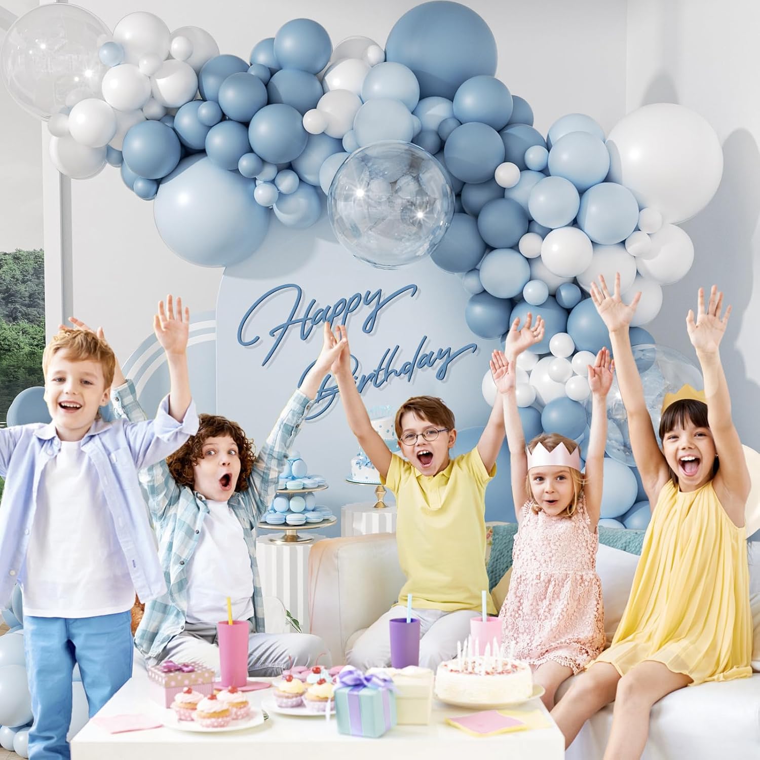 105Pcs Dusty Blue Balloon Arch - Balloon Arch Kit review and price